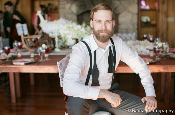 Maine Barn Wedding Groom