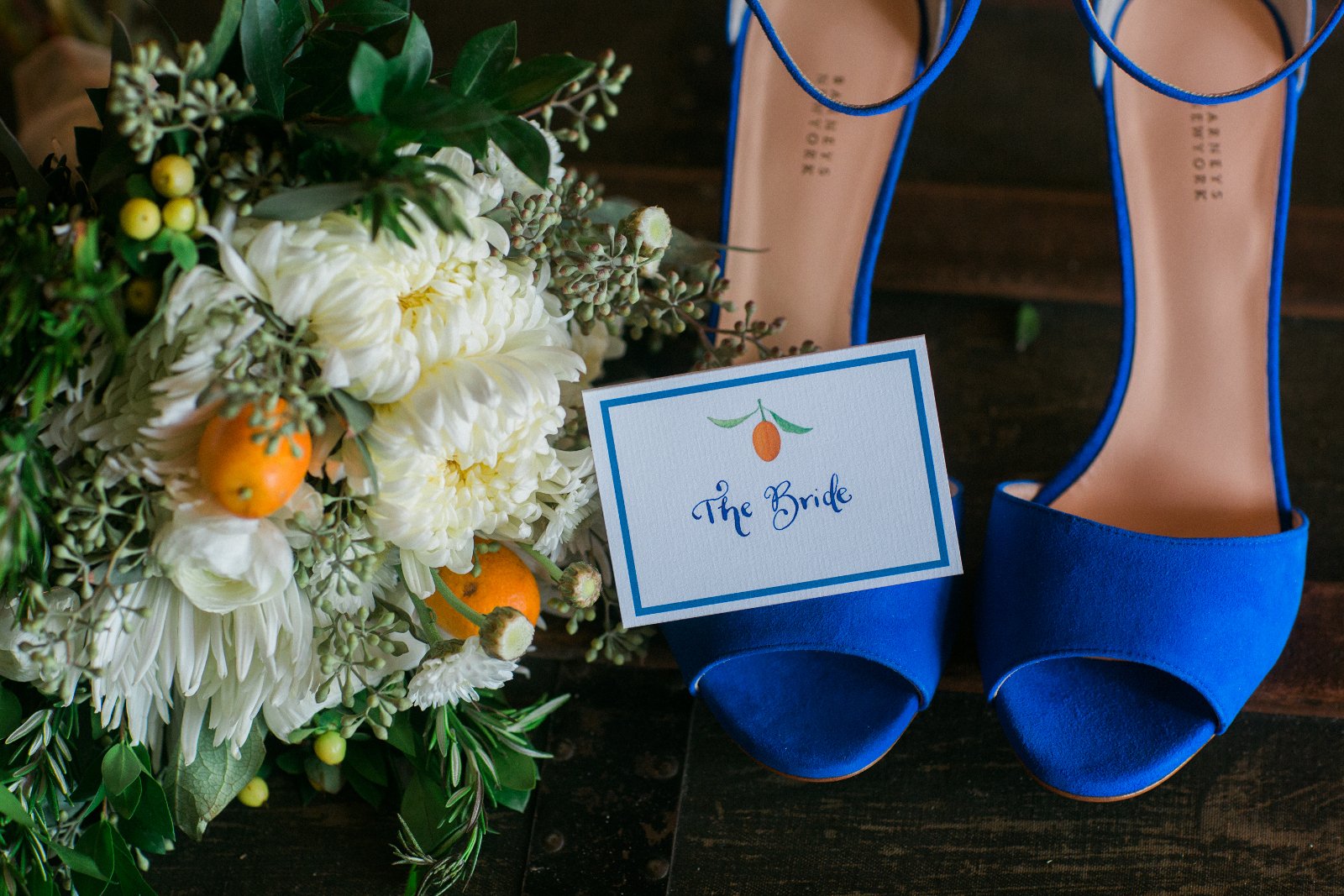 Blue Bridal Shoes