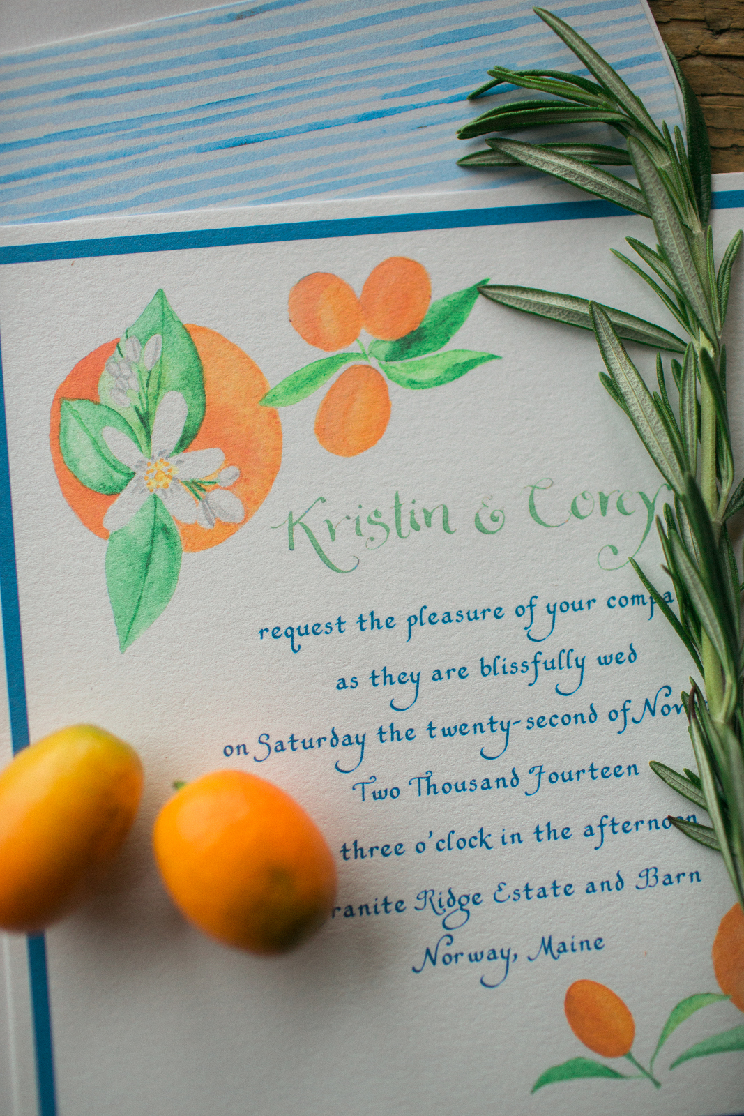 rustic wedding invitation