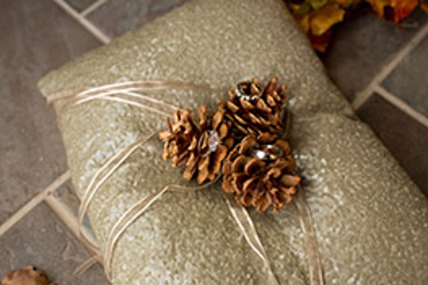 Rustic Ring Pillow