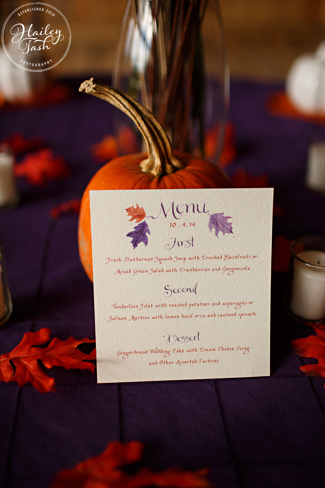 October Wedding Idea