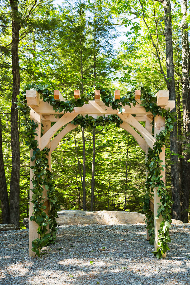 Timberframe Wedding Arbor