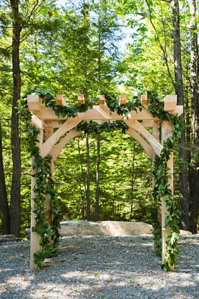 Timberframe Wedding Arbor