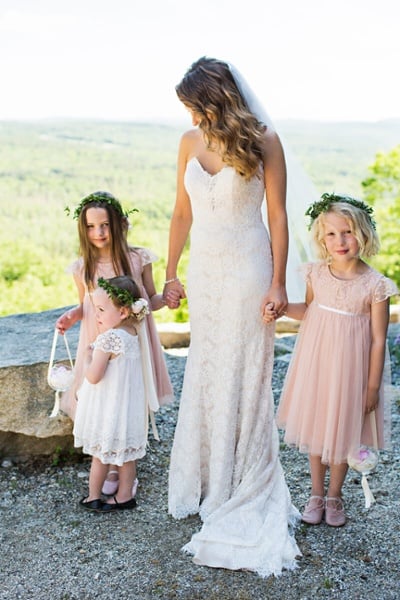 Bride and Flower Girls