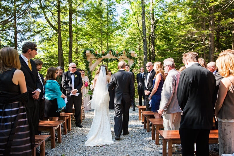 Rustic Outdoor Maine Wedding Setting