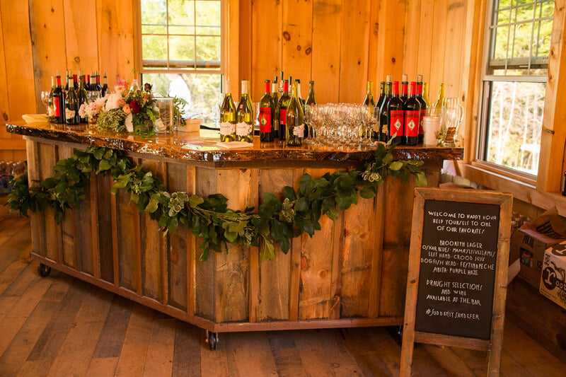 Rustic Wedding Bar